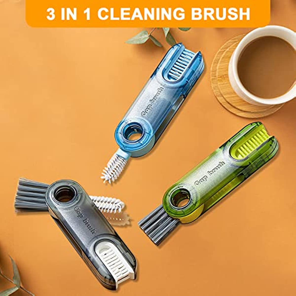 3 in 1 Bottle Gap Cleaner Brush